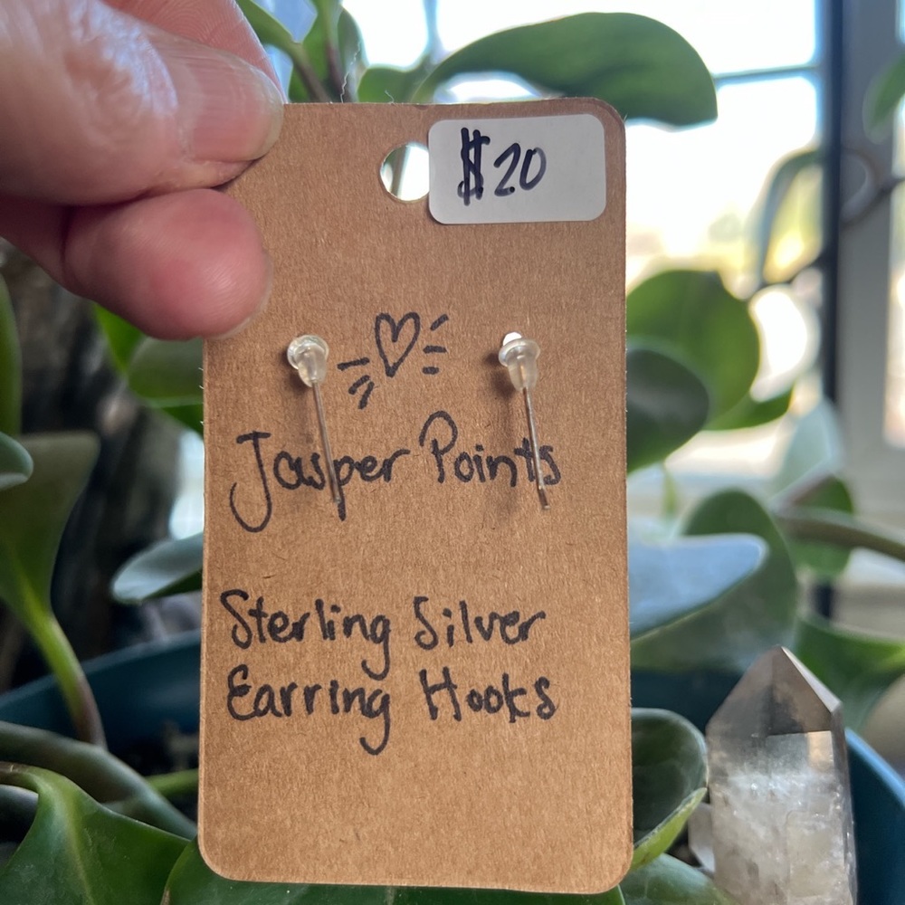 Jasper Point Earrings - Picture 3 of 5